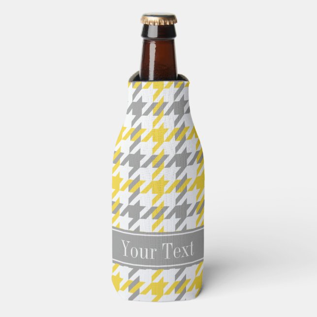 Enfriador De Botellas Monograma del nombre de la cabina gris de piña Whk (Frente de la botella)