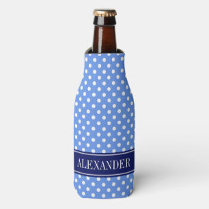 Enfriador De Botellas Monograma del nombre de la marina de la flor de ma