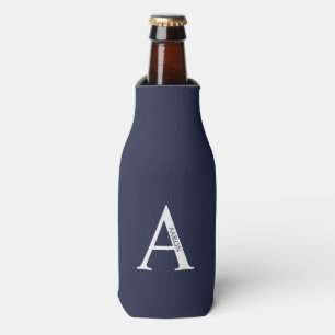 Enfriador De Botellas Monograma y frasco de nombres personalizados