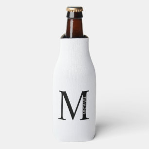 Enfriador De Botellas Monograma y frasco de nombres personalizados