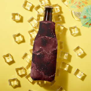 Enfriador De Botellas Moody Agate   Henna Blood Red Garnet Jewel Tone