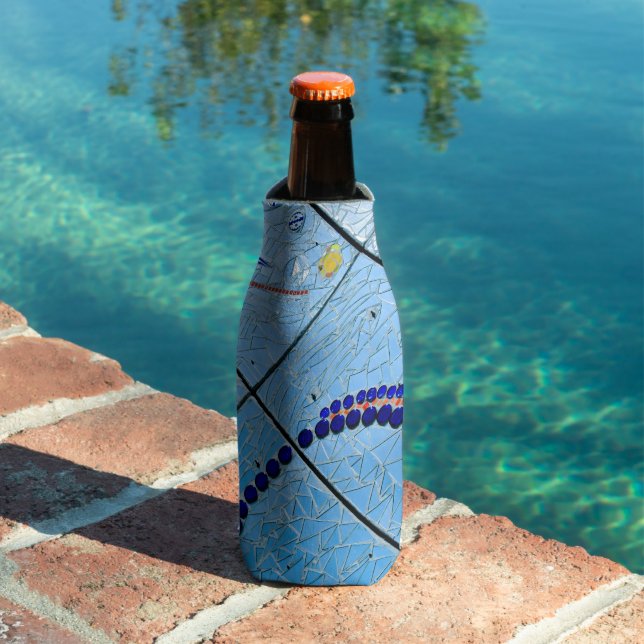Enfriador De Botellas Mosaico azul (Piscina in situ)