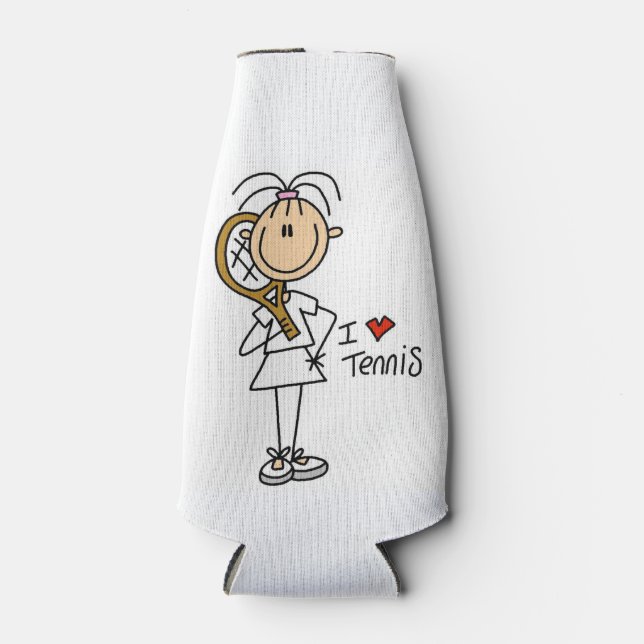 Enfriador De Botellas Mujer: Me encanta el refrigerador de botellas de t (Anverso)