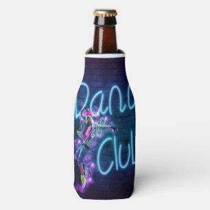 Enfriador De Botellas Muro de graffiti de Neon Dance Club con bailarina