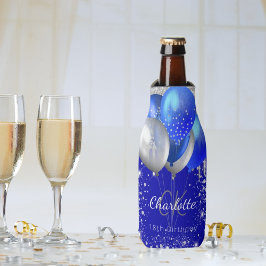 Enfriador De Botellas Nacimiento de los globos de oro azul real nombre d