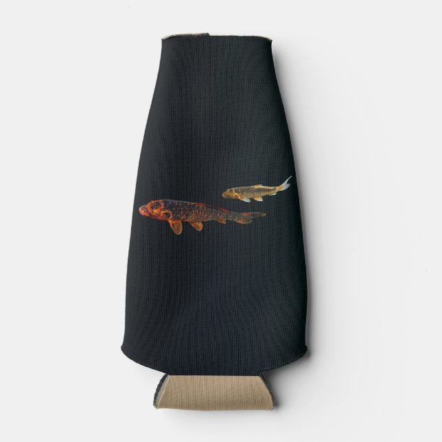 Enfriador De Botellas Naranja Koi y Gold Koi (Anverso)