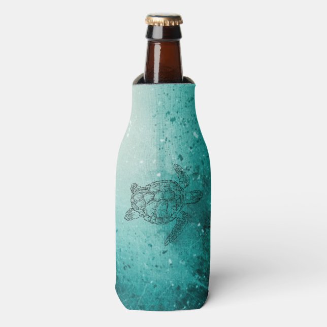 Enfriador De Botellas Natación de tortuga marina Guay (Frente de la botella)