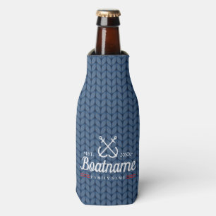 Enfriador De Botellas Nautical Boat Name Winter Wool