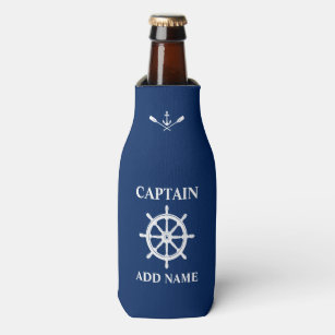 Enfriador De Botellas Náuticos Nautical Ships Wheel Anchor Oars Captain 