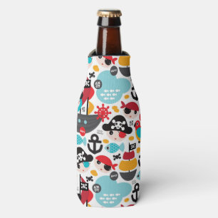 Enfriador De Botellas Navegación retra del ilustracion de los piratas