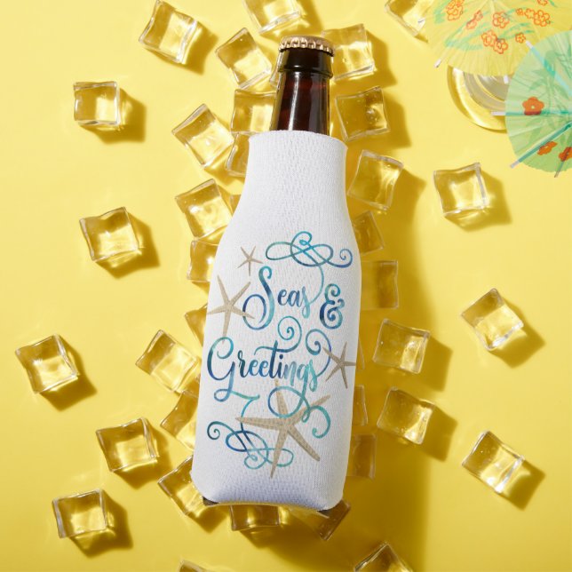 Enfriador De Botellas Navidades costeros SEAS & GREETINS Personalizados (Verano in situ)
