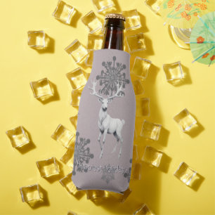 Enfriador De Botellas Navidades de renos de marfil   Rosa