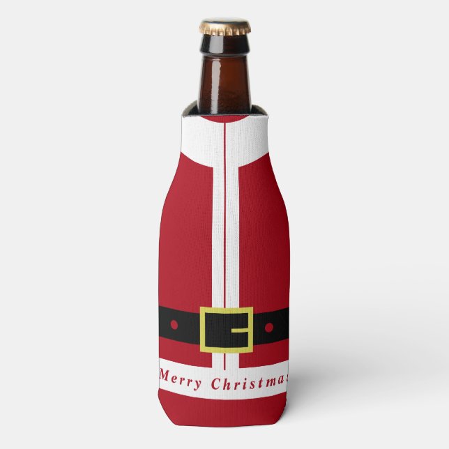 Enfriador De Botellas Navidades Frasco con Santa Clothes Graciosa (Frente de la botella)
