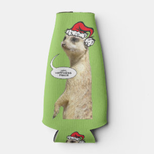 Enfriador De Botellas Navidades Meerkat Personalizable Frasco Frasco e