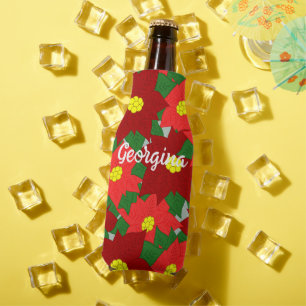 Enfriador De Botellas Navidades Poinsettias