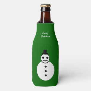 Enfriador De Botellas Navidades sonrientes Snowman Personalizado Frasco