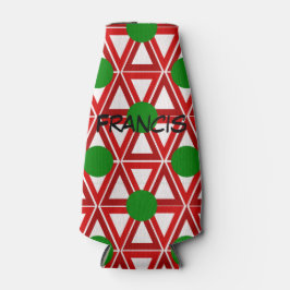 Enfriador De Botellas Navidades Triangle Quilt