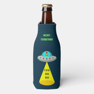 Enfriador De Botellas Navidades UFO Ho Ho Alien Personalizado de platill