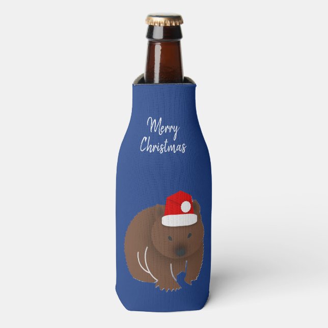 Enfriador De Botellas Navidades Wombat (Frente de la botella)