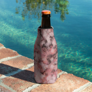Enfriador De Botellas Negro Gris Rosa Blanco Moderno Geométrico Abstract