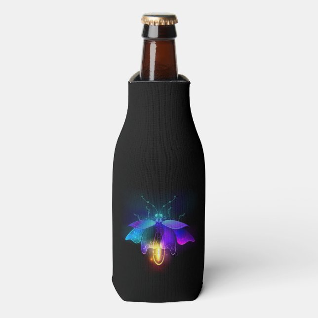 Enfriador De Botellas Neon Firefly en negro (Frente de la botella)