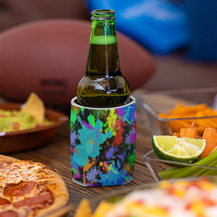 Enfriador De Botellas Neon Paint Splatter
