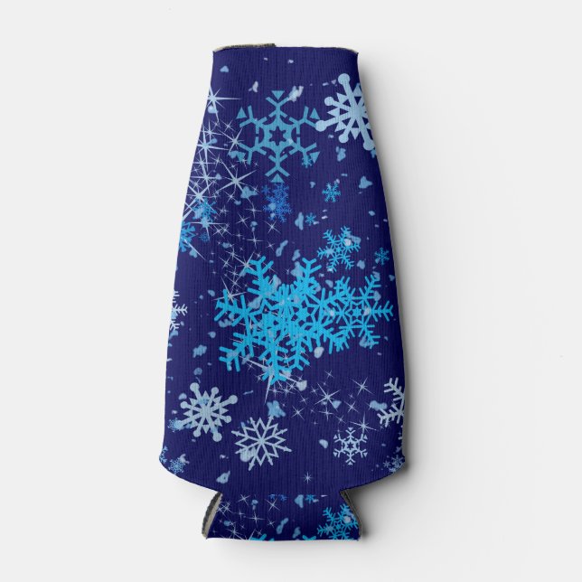 Enfriador De Botellas Nevada nocturna de los navidades (Anverso)