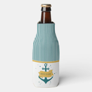 Enfriador De Botellas Nombre de barco náutico personalizado