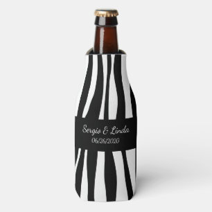 Enfriador De Botellas Nombre de cebra y fecha