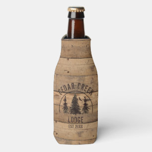 Enfriador De Botellas Nombre de la propiedad Rustic Wood Forest Trees