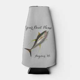 Enfriador De Botellas Nombre del barco del Personalizado del atún de yel