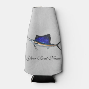 Enfriador De Botellas Nombre del barco personalizado Sailfish