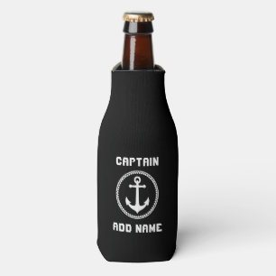 Enfriador De Botellas Nombre del capitán del anclaje del mar o nombre d