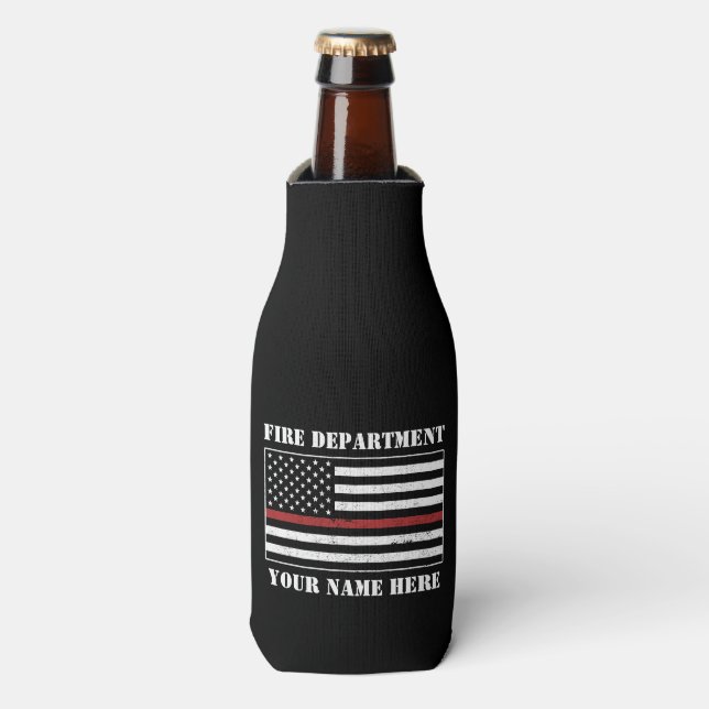 Enfriador De Botellas Nombre personalizado Bandera delgada de la línea r (Frente de la botella)