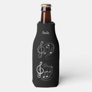 Enfriador De Botellas Nombre personalizado de las notas de música