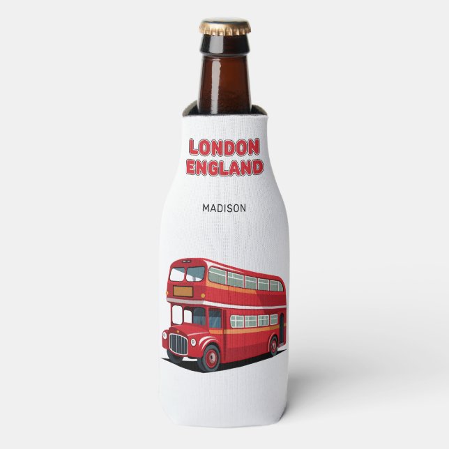 Enfriador De Botellas Nombre personalizado Londres Inglaterra (Frente de la botella)