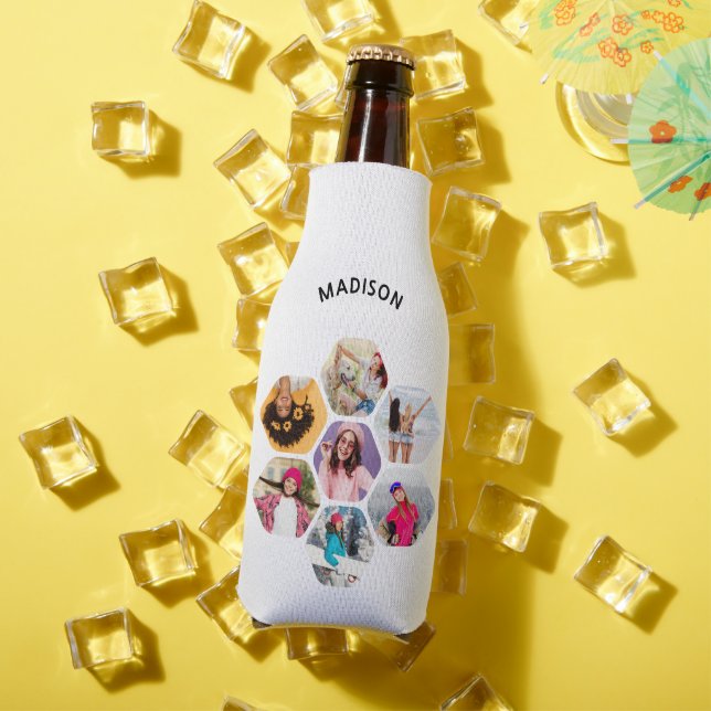 Enfriador De Botellas Nombre personalizado moderno de varios Collages de (Verano in situ)