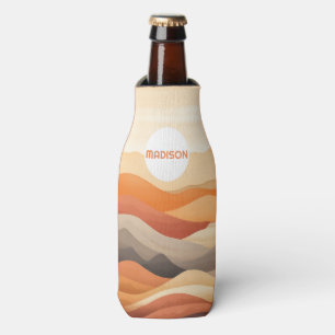 Enfriador De Botellas Nombre personalizado Resumen Ilustracion de paisaj