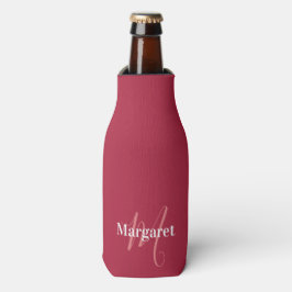 Enfriador De Botellas Nombre personalizado rosa caliente personalizado 