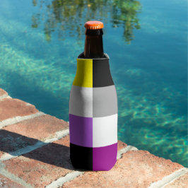 Enfriador De Botellas Nonbinary Asexual Dual Pride Flag