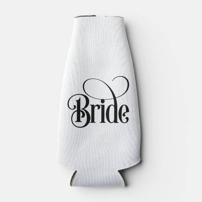 Enfriador De Botellas Novia (diseño 3) Frasco Frasco (Anverso)