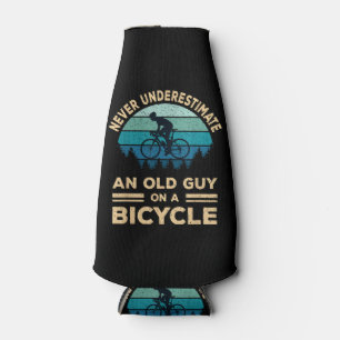 Enfriador De Botellas Nunca Subestimes A Un Viejo En Una Bicicleta Graci
