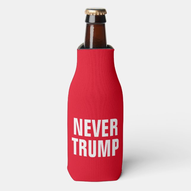 ENFRIADOR DE BOTELLAS NUNCA TRUMP (Frente de la botella)