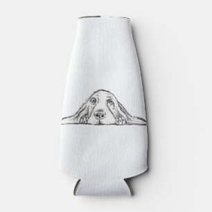 Enfriador De Botellas ojos de perrito simple blanco negro