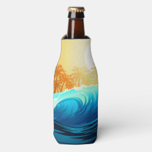 Enfriador De Botellas Ola tropical al amanecer