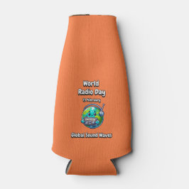 Enfriador De Botellas Olas de sonido globales.