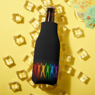 Enfriador De Botellas Orgullo de SlipperyJoe personas manos silueta colo