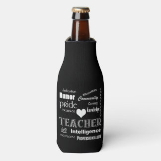 Enfriador De Botellas Orgullo del profesor-Corazón blanco