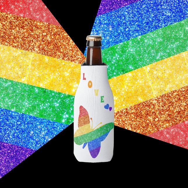 Enfriador De Botellas Orgullo LGBTQA+ mariposa arco iris (Subido por el creador)