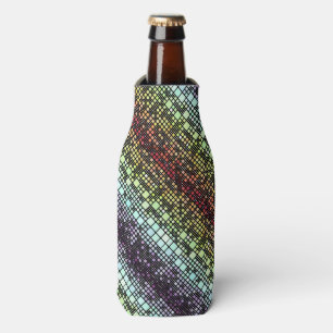 Enfriador De Botellas Orgullo Neurogénero Geométrico Retro Mod Groovy Fu